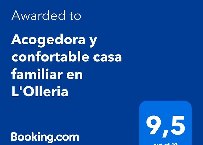 Acogedora Y Confortable Casa Familiar En L\'Olleria
